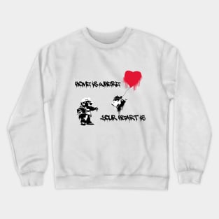 HOME HEART BLACK NO WALL Crewneck Sweatshirt